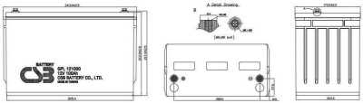 CSB GPL 121000 Аккумуляторы фото, изображение