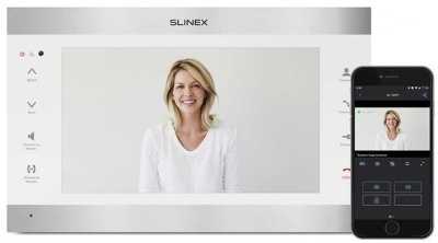 Slinex SL-10IPTHD Silver+White Цветные видеодомофоны фото, изображение